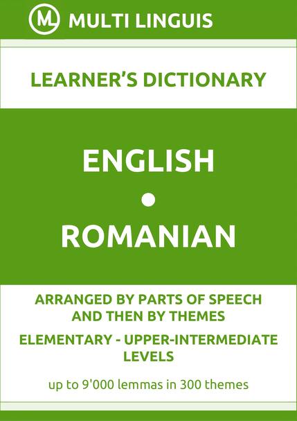 English-Romanian (PoS-Theme-Arranged Learners Dictionary, Levels A1-B2) - Please scroll the page down!